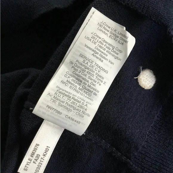 J. Crew Polka Dot V-Neck Cardigan NWOT - Picture 7 of 7
